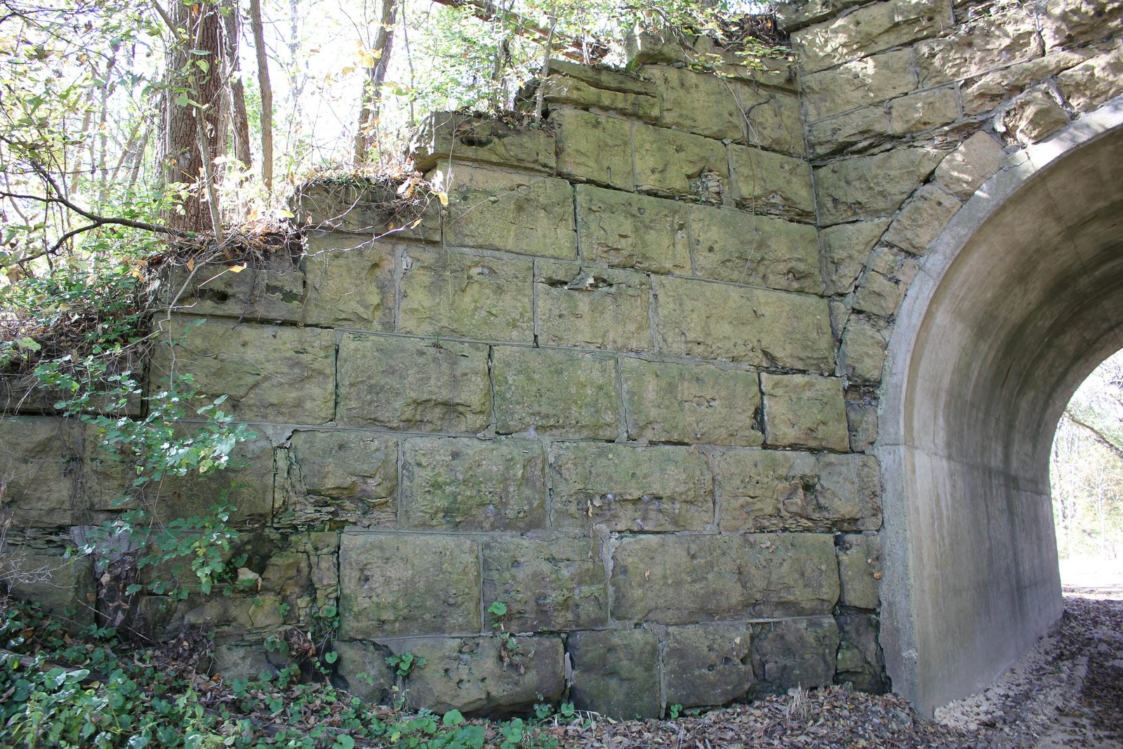 Southeast wing wall